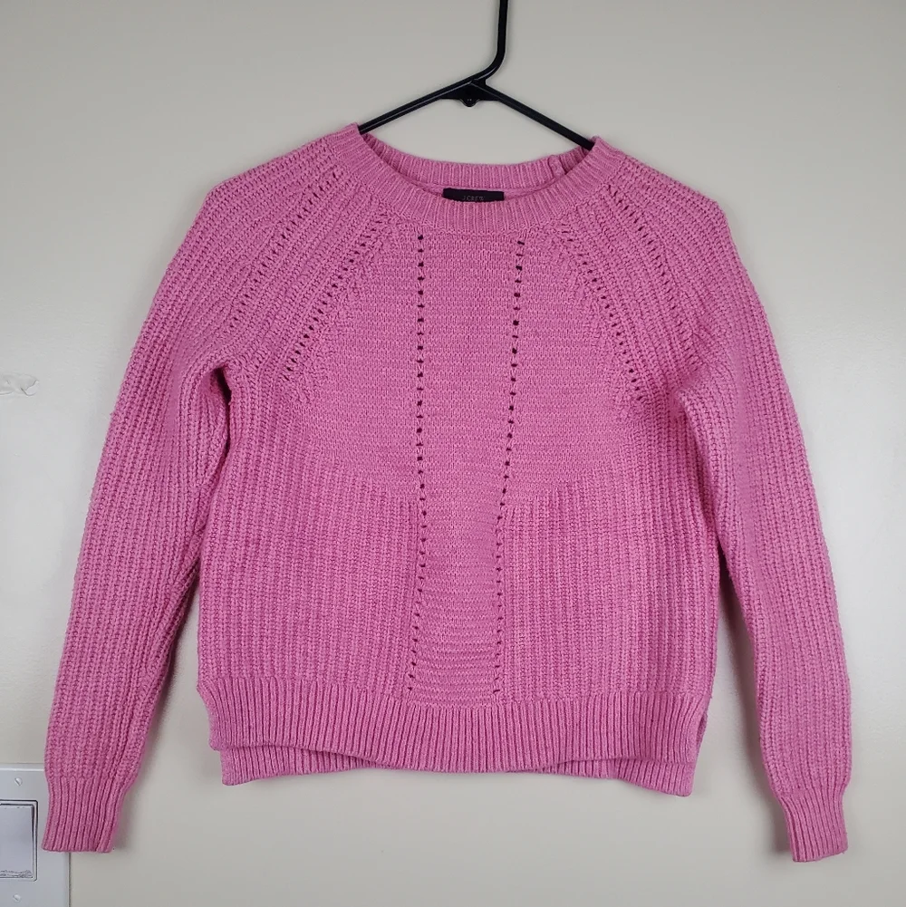 J. Crew Pink Knit Sweater Size S - Picture 1 of 4